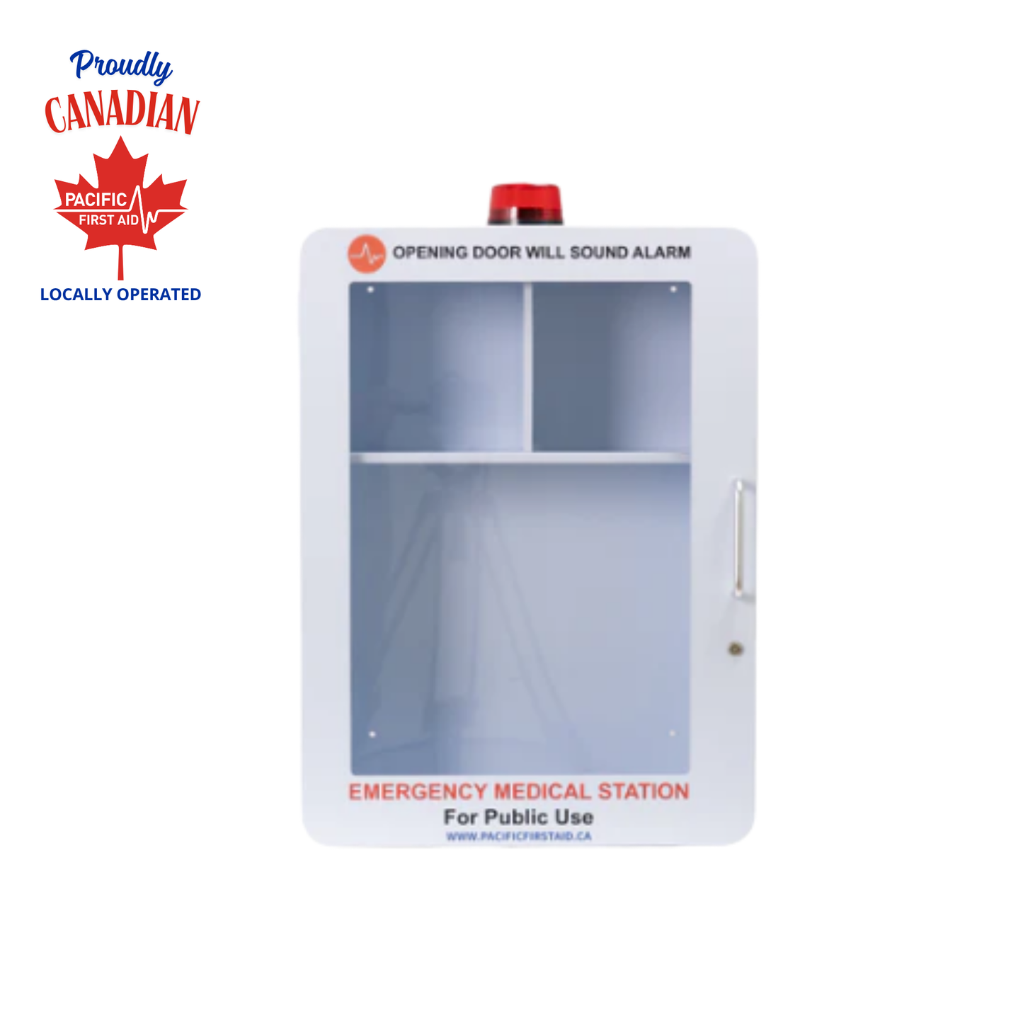 Metal Emergency and AED Storage Cabinet